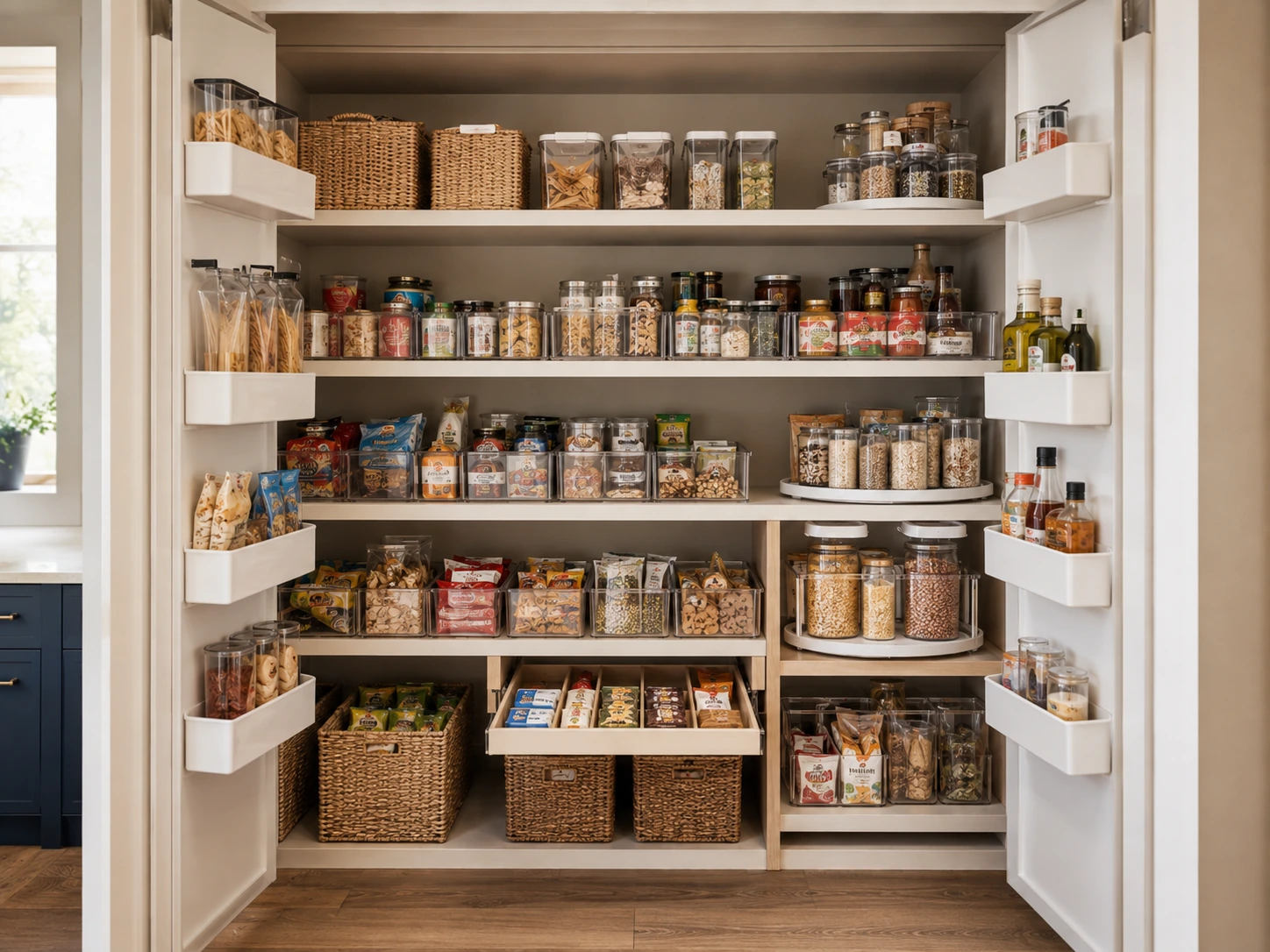 Deep pantry storage solutions